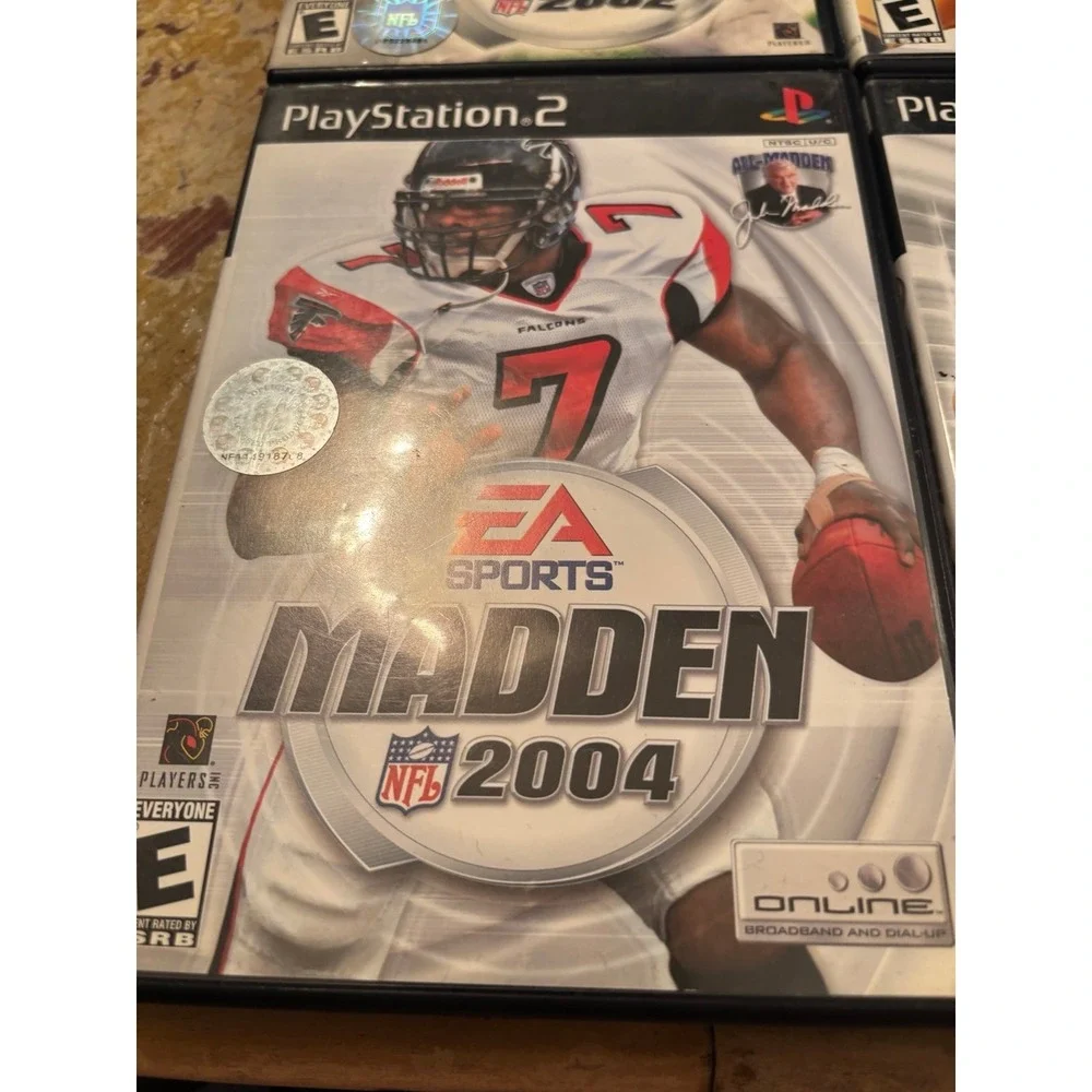 5 PlayStation 2 Game lot Madden 2002 2003 2004 2005 2007. Tested working Bundle